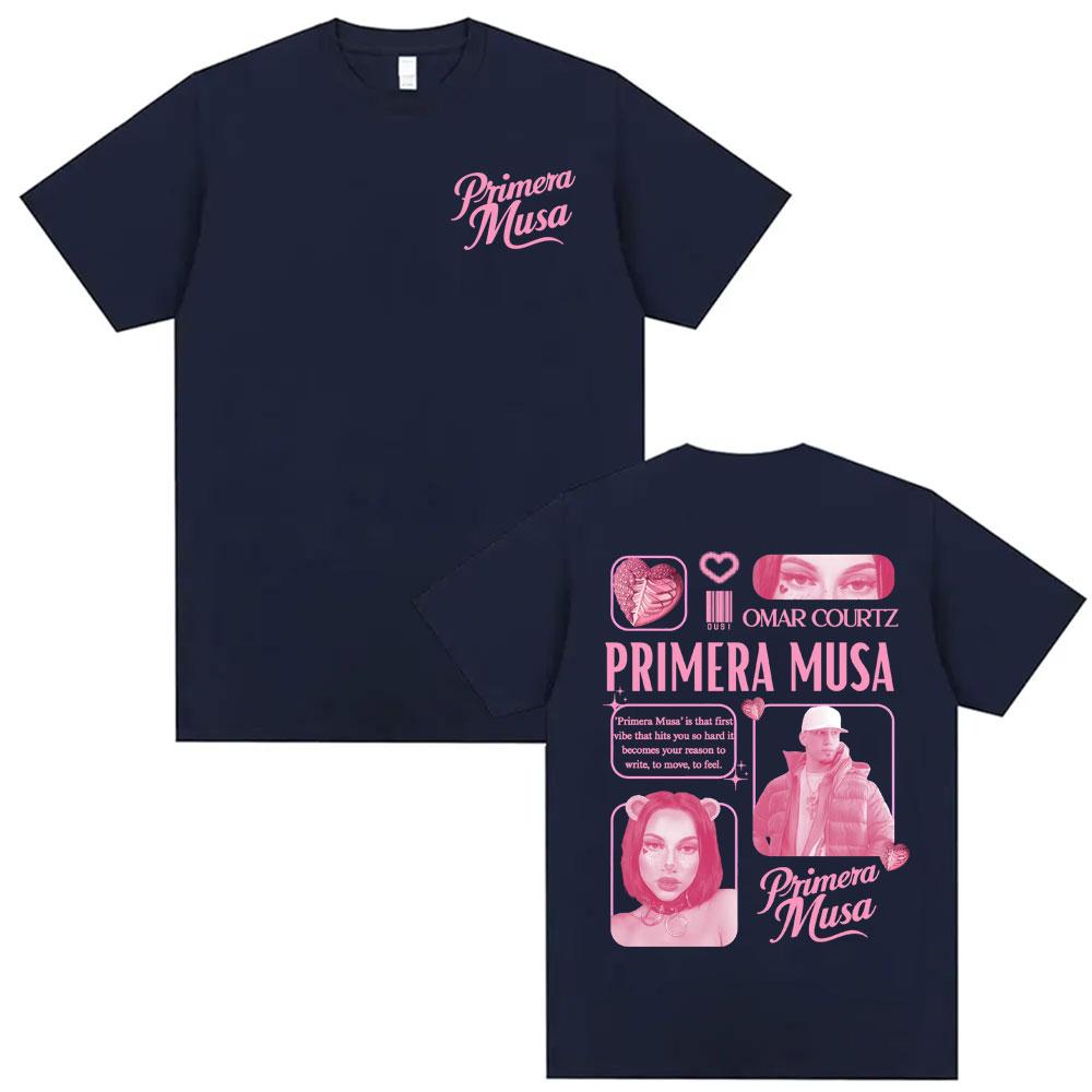 Omar Courtz Primera Musa Album Tour T Shirts Men Women Casual Cotton Short Sleeve Tshirt Fashion Y2k Hip Hop T Shirt Streetwear