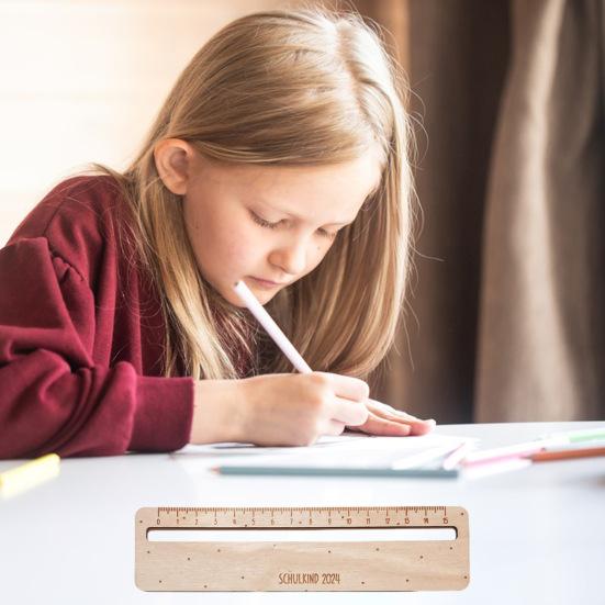 Деревянная детская линейка, прочная, точная, сантиметровая, миллиметровая, маленькая, легкая, портативная, для школьных классов, для учеников, для самостоятельного изготовления поделок, измерения