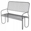 Garden Park Bench With Backrest Metal For Terrace Solid Black
