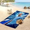 Erling Haaland Personalized Printed Beach Towel Soccer Logo Support Custom Name Text Absorbent Towel For Sport Travel Special Gift
