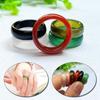 Unisex Women Luxury Jewelry Gifts Simple Finger Rings Elegant Agate Ring Jade Ring Anniversary Ring
