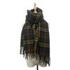 Autumn and Winter High-end Simple Scarf Women's Color Plaid Thickened Scarf Warm Fashion Scarf Versatile Shawl