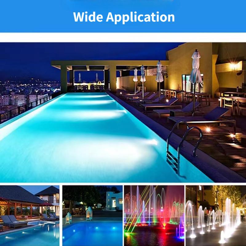 Нержавеющая сталь Цветной фонтан Пейзажный свет Водонепроницаемый Подводный прожектор Светодиодная настенная лампа для бассейна