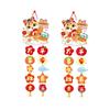 Cartoon Lucky Hanging Pendant Chinese Style Festival Banner Hanging  Spring Festival