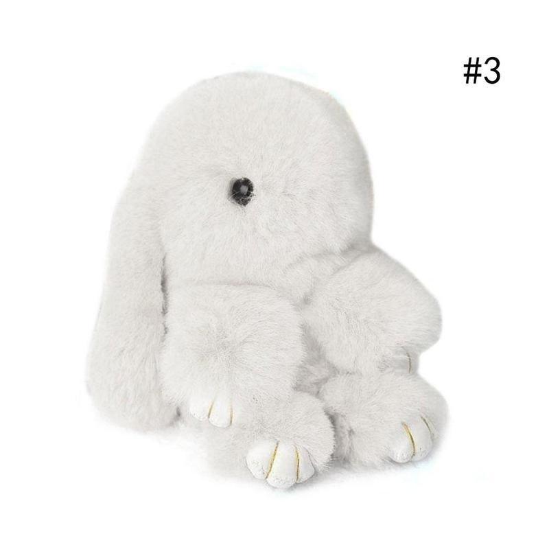 Брелок в виде кролика, меховой милый кролик, помпон, кукла, игрушка, брелок, милая сумочка, подвеска, декор, кулон в виде автомобильного ключа, кулон в виде кролика, подарки в виде кролика