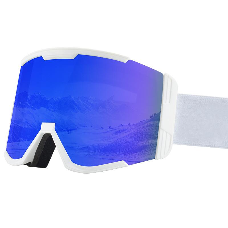 Double-layer anti-fog snow goggles Ski goggles compatible with prescription glasses, three-layer foam ski goggles