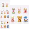 Cute The Pooh Food Series Piglet Ears Pvc Model Figure Cake Decoration Blind Box Toy