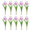 10Pcs Rustic Simulated Tulip Flower Silk Flower Artificial Tulip Flowers  Home Decoration