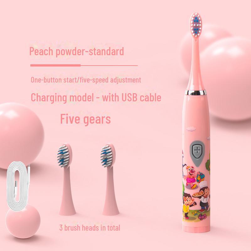 Portable Rechargeable Soft Bristle Electric Toothbrush for Adults
