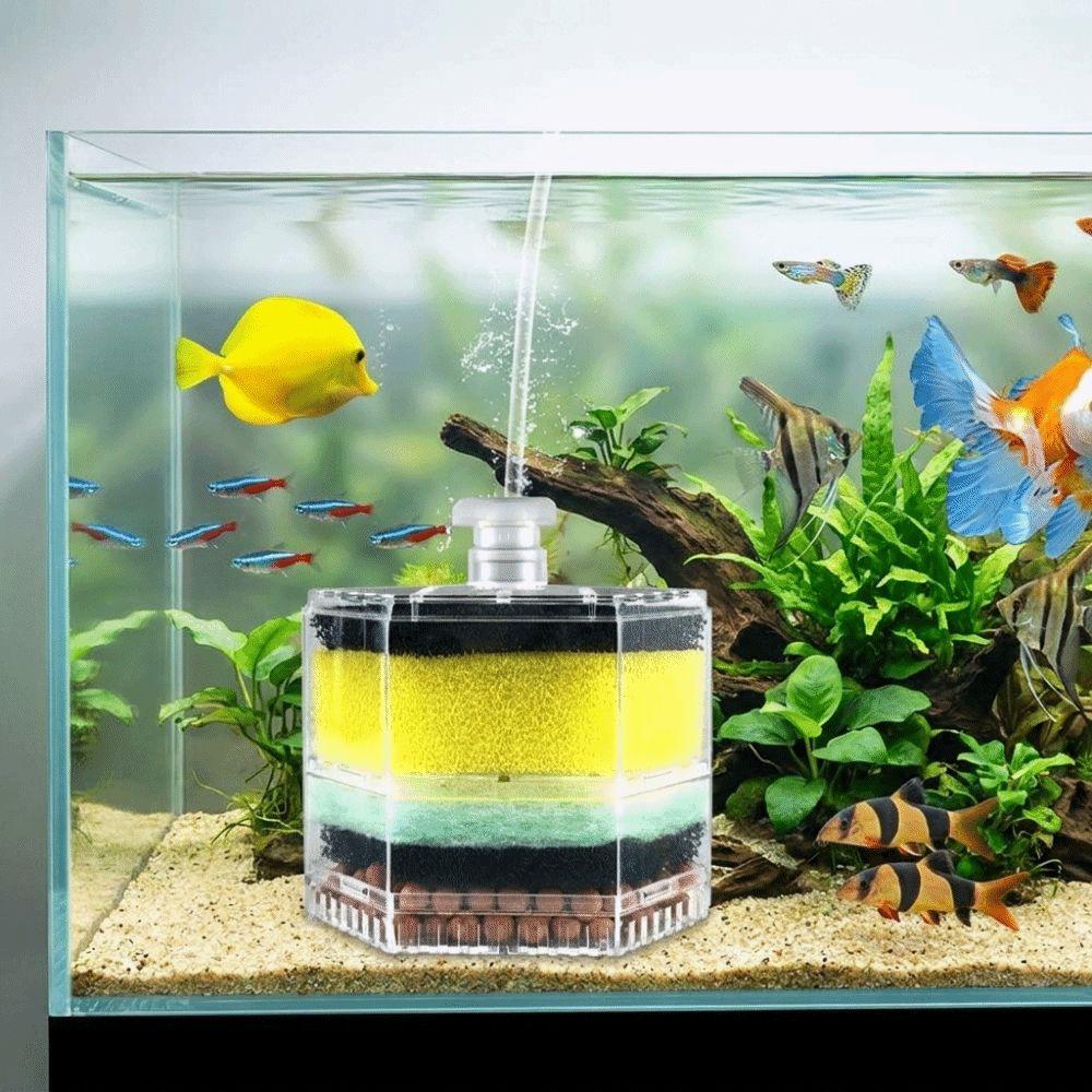Detachable Fish Tank Pneumatic Filter Multi-layer Bio Sponge Filter Small Fish Tanks