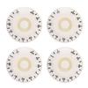 4 PCS Speed Tone Volume Control Knobs for EPI LP Electric Guitar (White  Black)