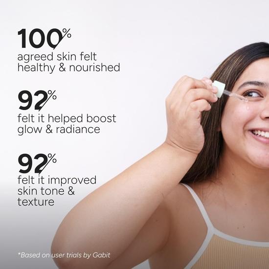 Gabit 8% Vitamin C Face Serum for Glowing Skin | Brightening Serum for Dark Spots, Tanned & Dull Skin; Hydrates |30 Ml