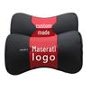 Maserati Genuine Leather Neck Support Pillow - Customizable Logo Available