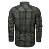 Men's Casual Shirt, Autumn Pure Cotton Plaid Long-sleeved Shirt, Tooling Large-size Shirt