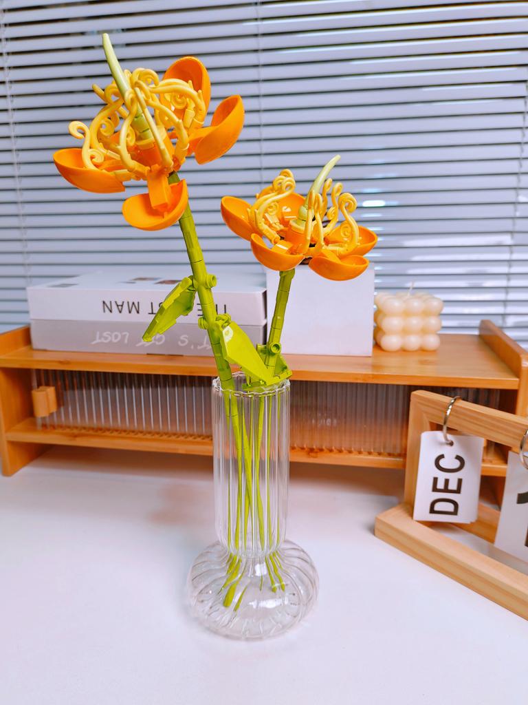 Букет из вечной розы и подсолнуха, конструктор, мини-кирпичики DIY для взрослых, невянущий подарок на День святого Валентина, годовщину, декор для дома