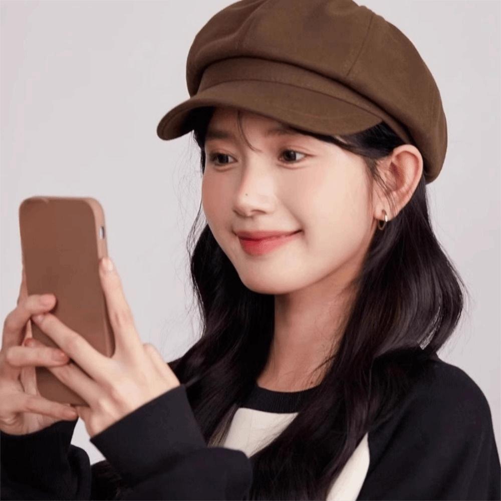 Octagonal Retro Berets Hat Duck Tongue Painter Cap Fashion Vintage Newsboy Cap  Girls