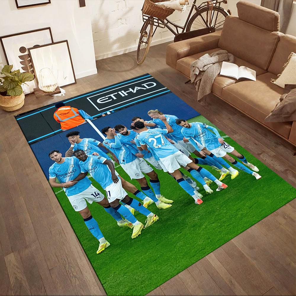 Manchester City Floor Rug Office Rug Perfect For Hallway Outdoor Game Room Dining Room Antislip Rug Decorate Offices Perfect Gift For Womenmen