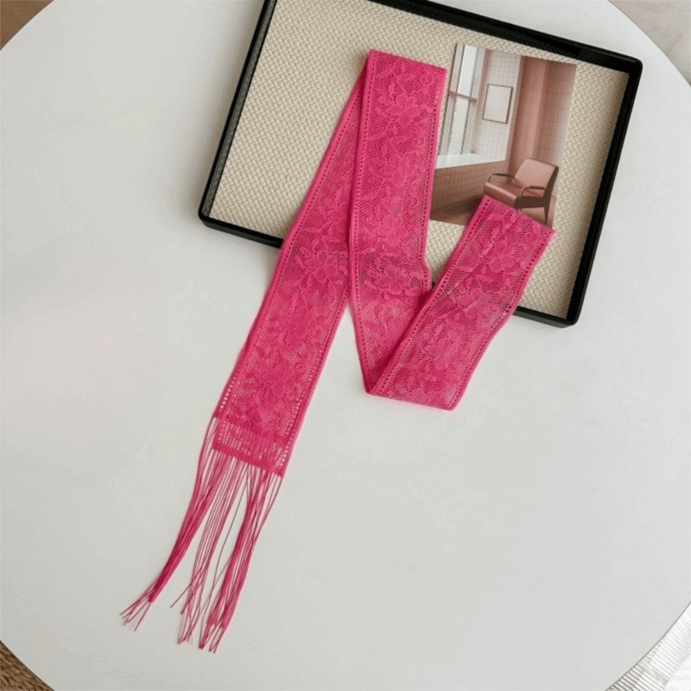 Floral Multifunctional Headscarf Elegant Bag Strap New Lace Printed Scarf  Formal Events