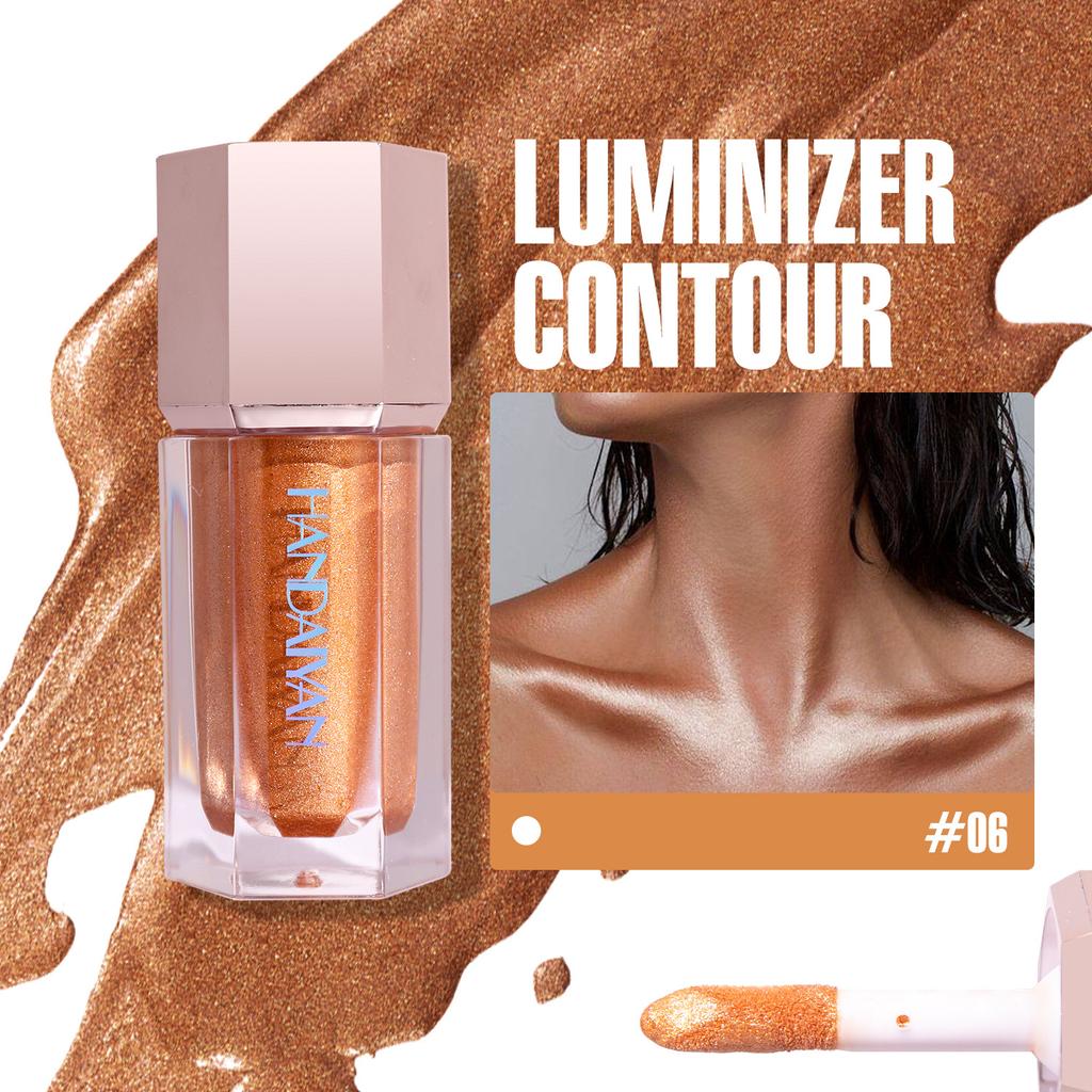 High-gloss Repairing Liquid Deepens The Shadow of The Face Pearlescent Waterproof Brightening Liquid Eye Shadow