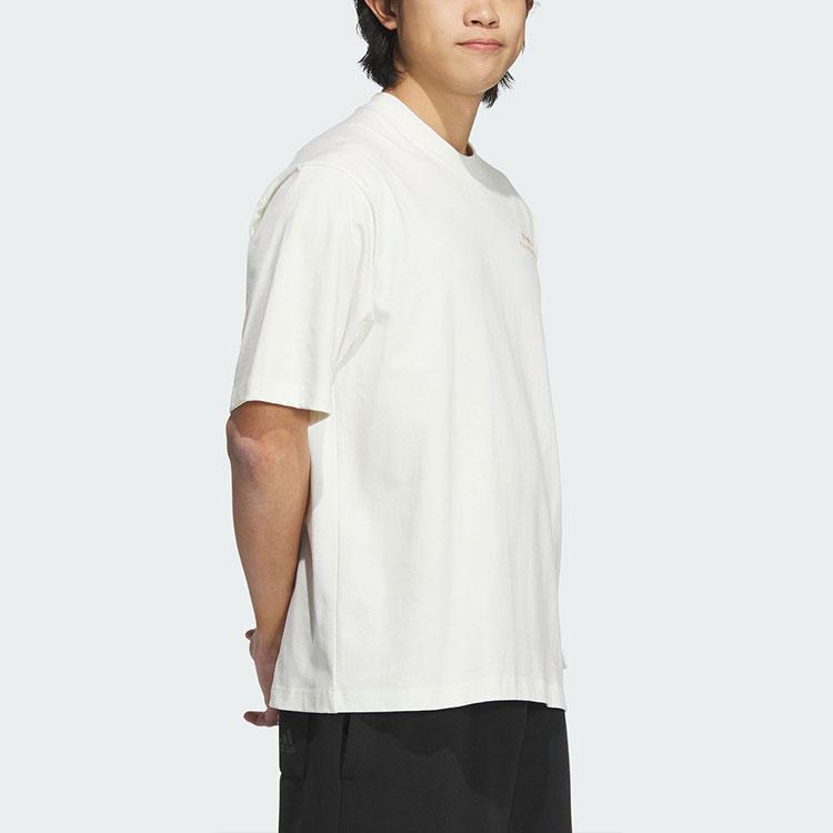 Adidas Drop Shoulder Sleeve T Shirt Men's Jade White JP4581
