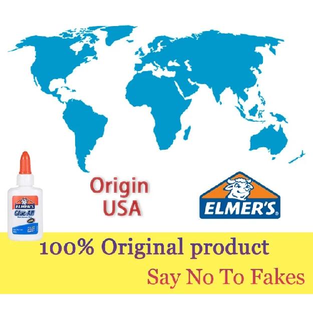 Original Elmers Glue All Purpose Glue-All White Glue 40ML/240g Non-Toxic Washable Glue for Slime