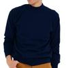 Cashmere LL [Gobi] 100% High-Neck Sweater, Color Navy, Size
