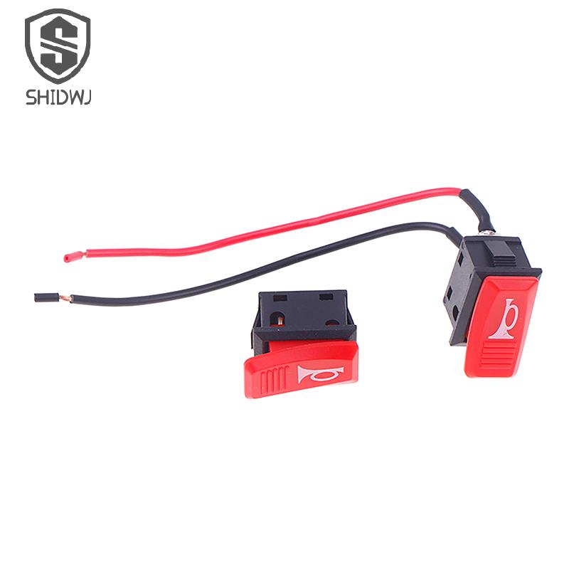 5Pcs/lotHorn Switch Car Button E-bike Motorcycle Horns Universal Momentary Push Rocker Switches Plastic 2 Pin Self-reset Red Switches4