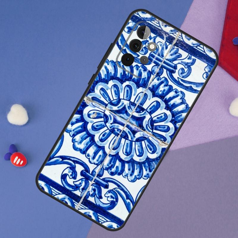 Марокканский чехол-плитка для Samsung Galaxy A14 A56 A36 A26 A16 A06 A54 A34 A12 A32 A52 A13 A33 A53 A15 A35 A55