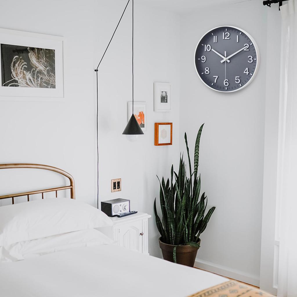 Nordic Silent Wall Clock Gray