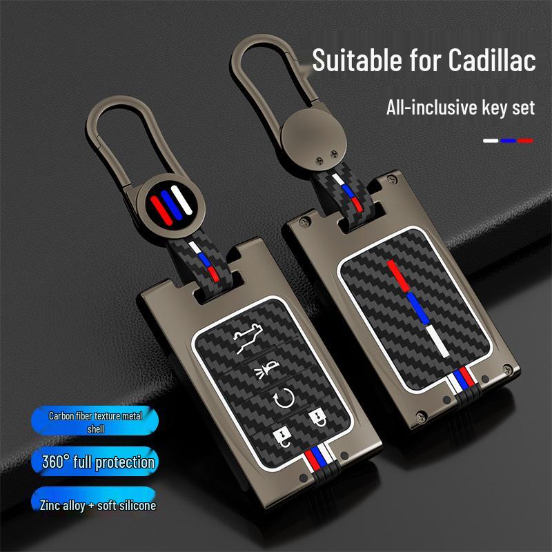 Чехол для ключа Cadillac: Подходит для XTS, SRX, Escalade, ATS, SLS - Премиальный корпус для моделей постарше