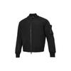 Pocket Zipper Cropped Jacket Pilot Cotton Coat Men Outerwear Black DJ0233-010