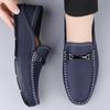 Luxury Brand Loafers Fashion Pointy Dress Shoes Men's Loafers Official Wedding Wedding Shoes Party Flats Navy Loafers Men Black