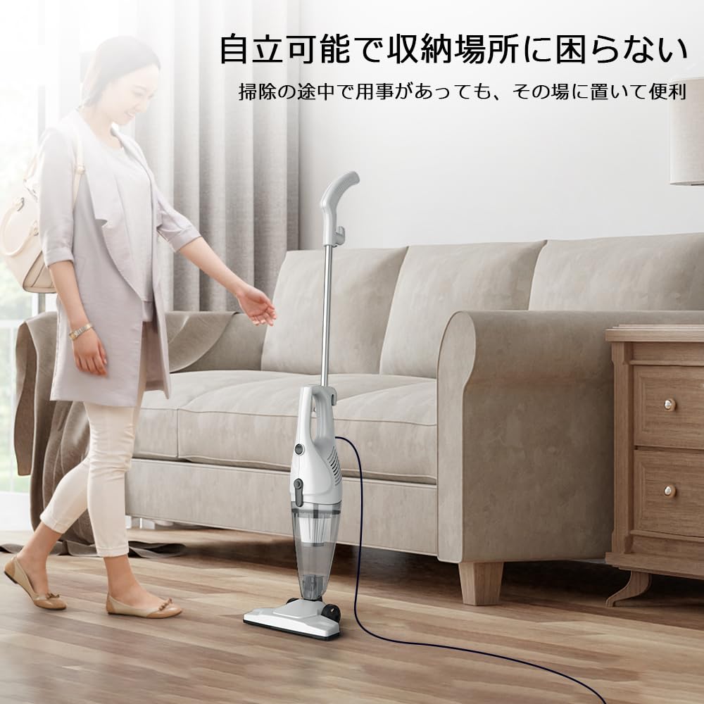 Пылесос Intercleaner, проводной циклонный, отдельно стоящий, ручной, 2-сторонний, сверхлегкий, 12000 Па, мощный всасывающий фильтр HEPA, проводной, многофункциональный