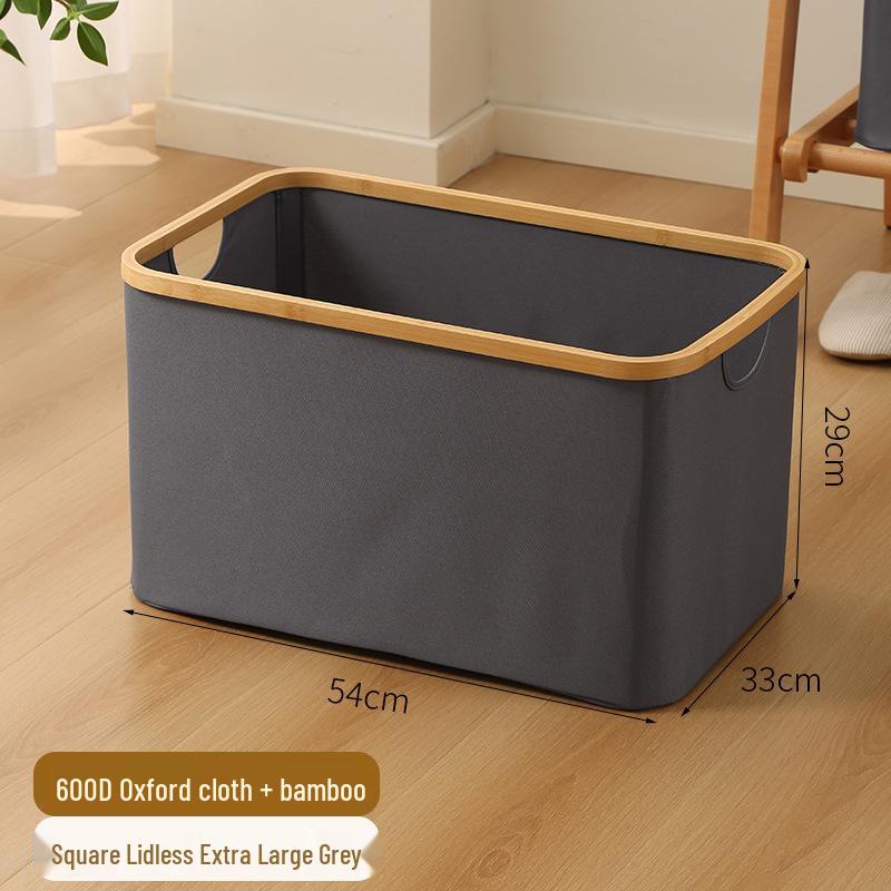 Elegant Foldable Laundry Hamper - Spacious Bathroom Storage Basket