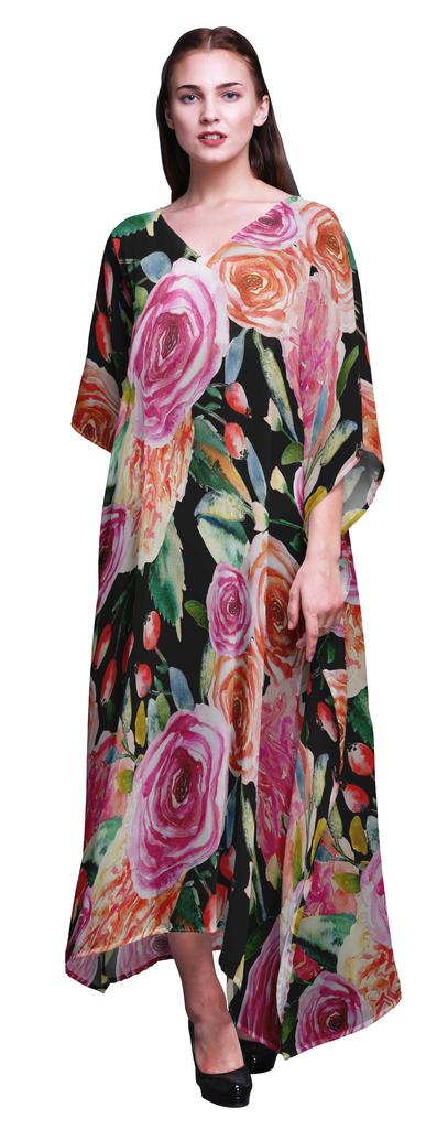 Bimba Ladies Plus SizeA KaftanA Summer Wear Beach Coverup Kimono Caftan