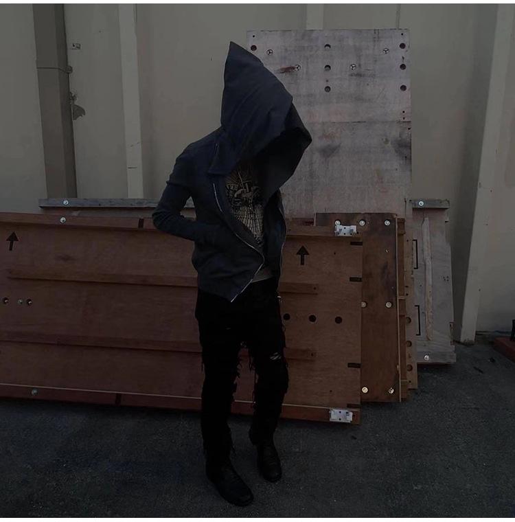 SUBHUMAN Men's Unisex Autumn/Winter Fleece Hoodie Jacket - Wind Wizard Hat Style