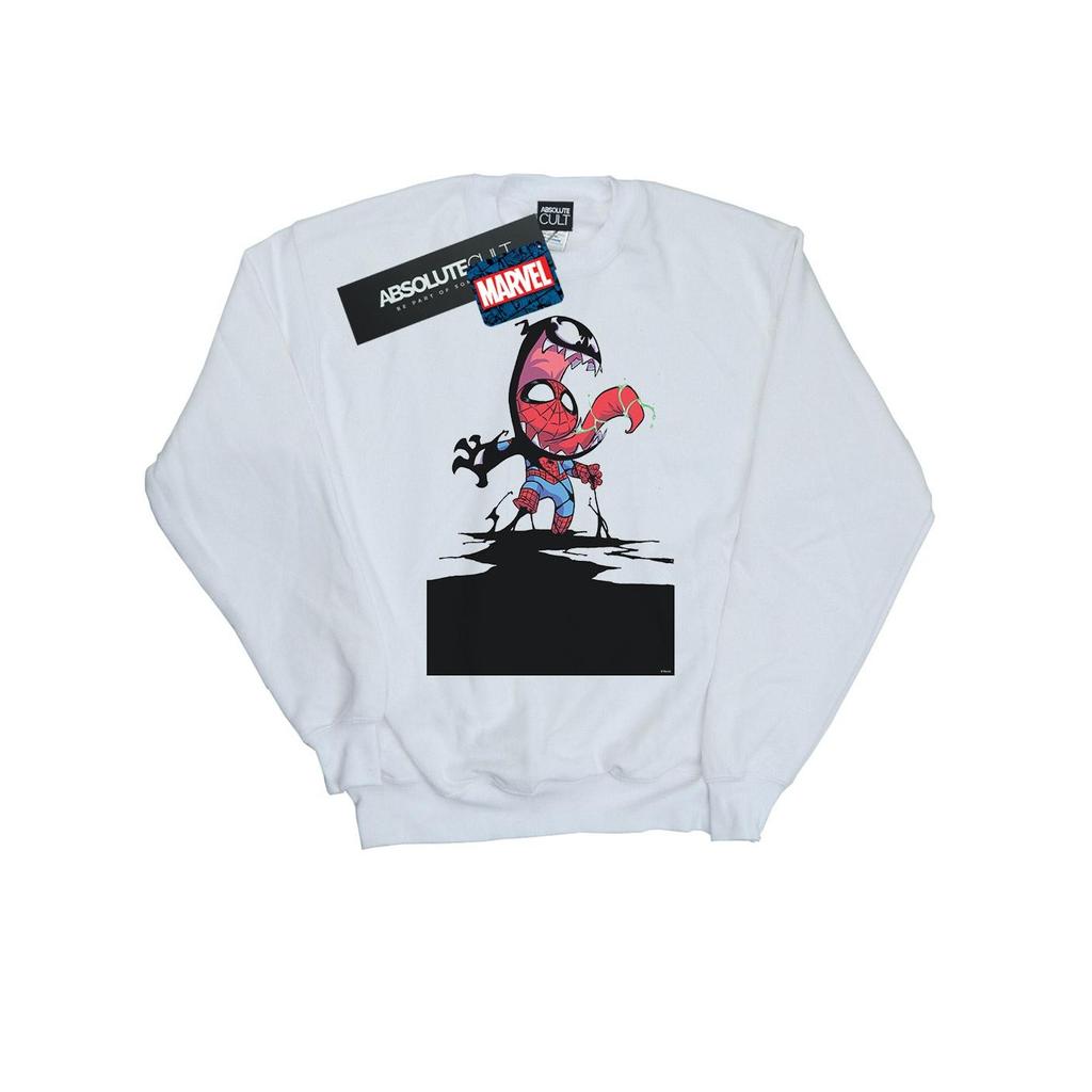 Marvel Mens Spider-Man Venom Cartoon Sweatshirt