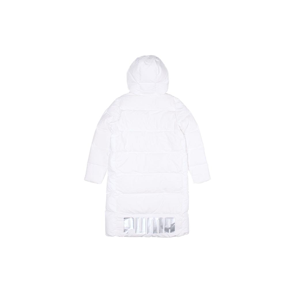 Puma Длинный теплый пуховик длиной до колена, женская верхняя одежда, белый цвет 585107-02