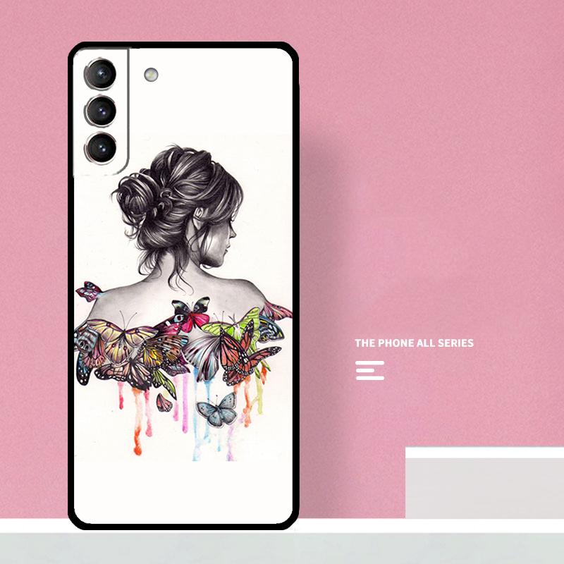 Чехол для телефона с бабочками для Samsung Galaxy S26 S25 S24 S20 S21 S22 S23 Ultra S10 Plus S25 FE Чехол