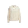 Embroidered Logo Round Neck Sweatshirt Women Tops Beige HG1842