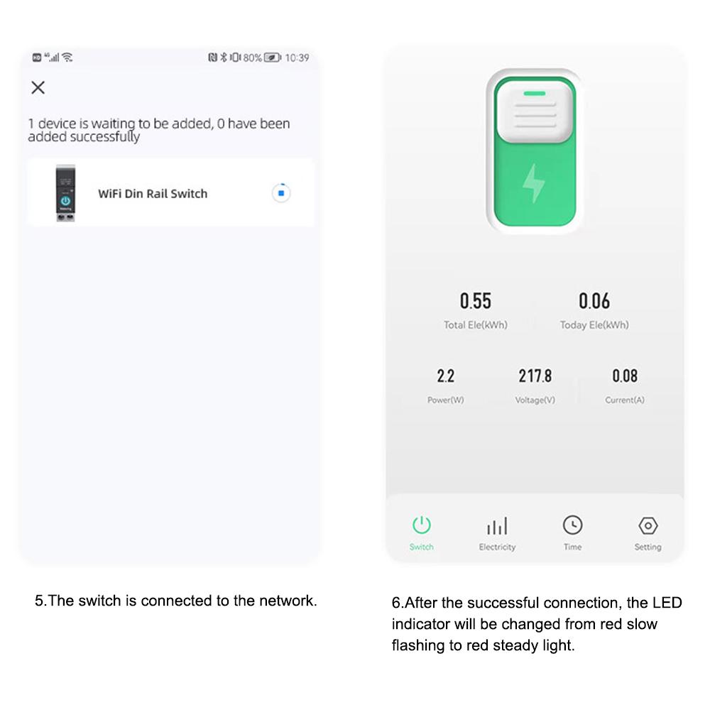 Поддержка Home Voice Control 63A Home Accessories SmartLife App Timer Module 1P Wifi Smart Circuit Breaker Switch