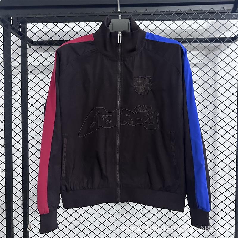 New 25-26 season football jersey trench coat appearance jersey training jersey Barcelona Paris Inter Chelsea jacket