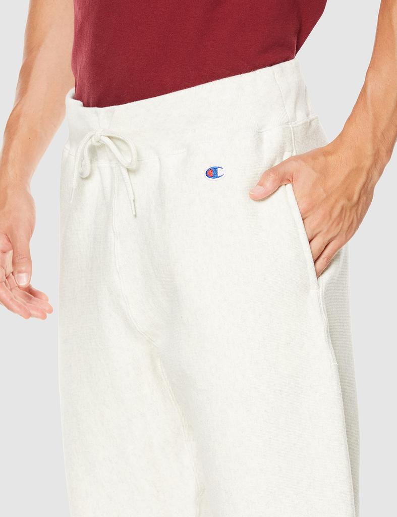 Длинные брюки, спортивные брюки, толстовка, начес, подкладка, обратный переплетенный плед, овсяные XL [Champion] 11,5 унций, мужские C3-Q215
