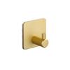 Custom Printed Self-Adhesive Towel Hooks Self Adhesive Holder Matte Black Kitchen Stainless Steel Home Square Hook
