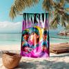 Beach Towel with K-Pop Demon Hunters Pattern - soft,absorbent,machine washable Lightweight&Modern,swimming,Travel Essentials