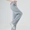 Женские широкие спортивные брюки, летние тонкие модные элегантные повседневные брюки с высокой талией, повседневные спортивные брюки в американском стиле
