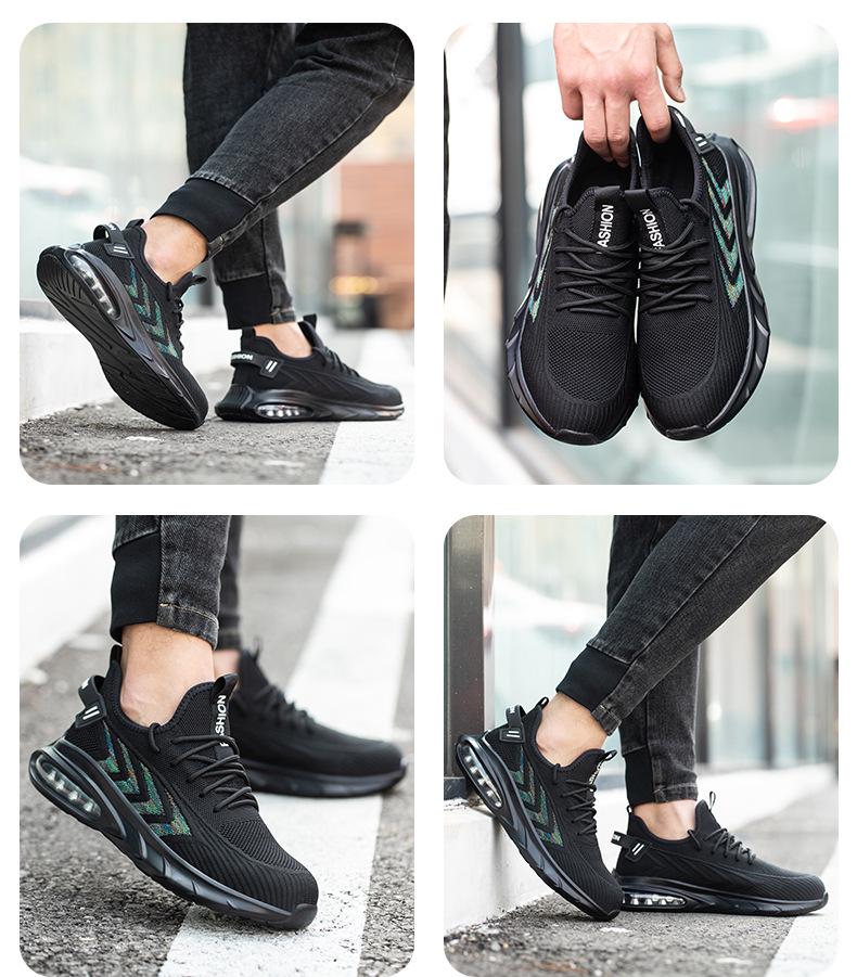 Men's Summer Steel Toe Safety Shoes - Breathable Mesh, Anti-Smash, Anti-Puncture, Lightweight Protection