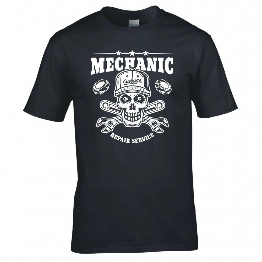 Mechanic Repair Service Skull Wrenches Tshirt