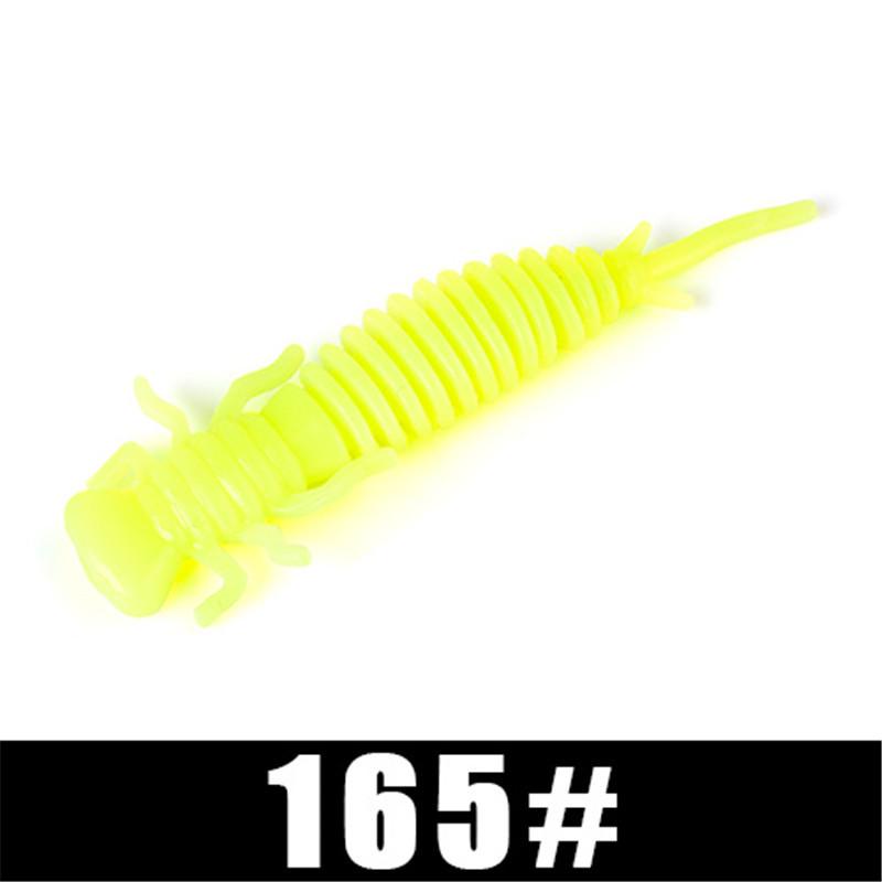 Мягкие приманки FISH KING Larva, 50 мм, 76 мм, 89 мм, искусственная приманка, рыболовная червь, силиконовая приманка для окуня, щуки, приманка для отсадки карпа, пластиковые приманки