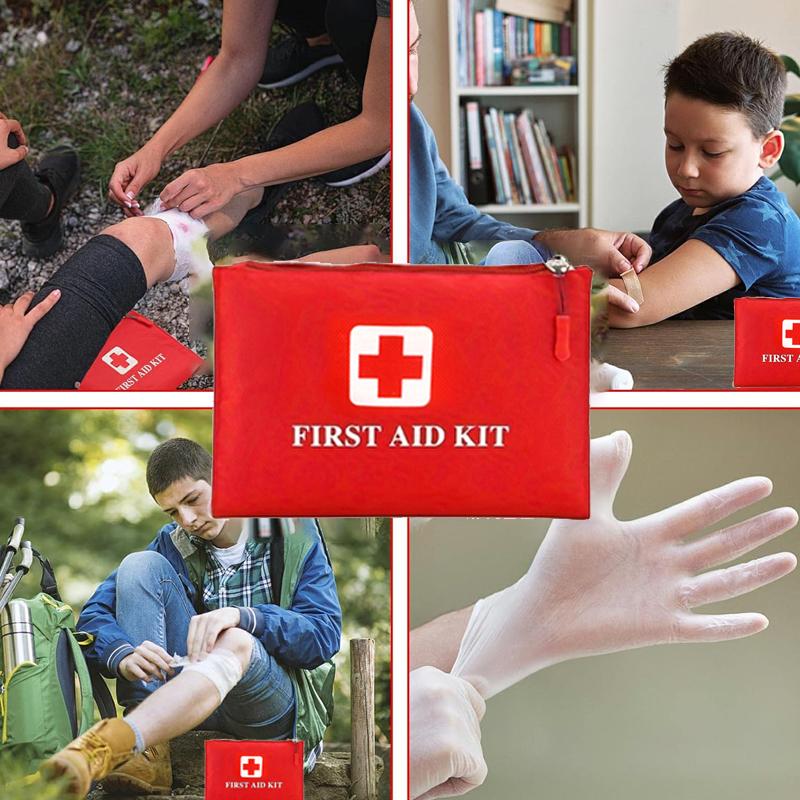 Аптечка первой помощи из 127 предметов, многоцелевые принадлежности для оказания экстренной медицинской помощи, подходят для чрезвычайных ситуаций, дома, на кемпинге, в путешествии, на открытом воздухе